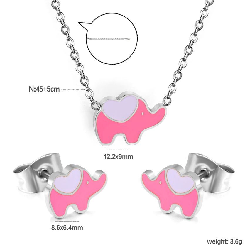 New Pink Enamel Earrings 3.6g 450+50x9mm