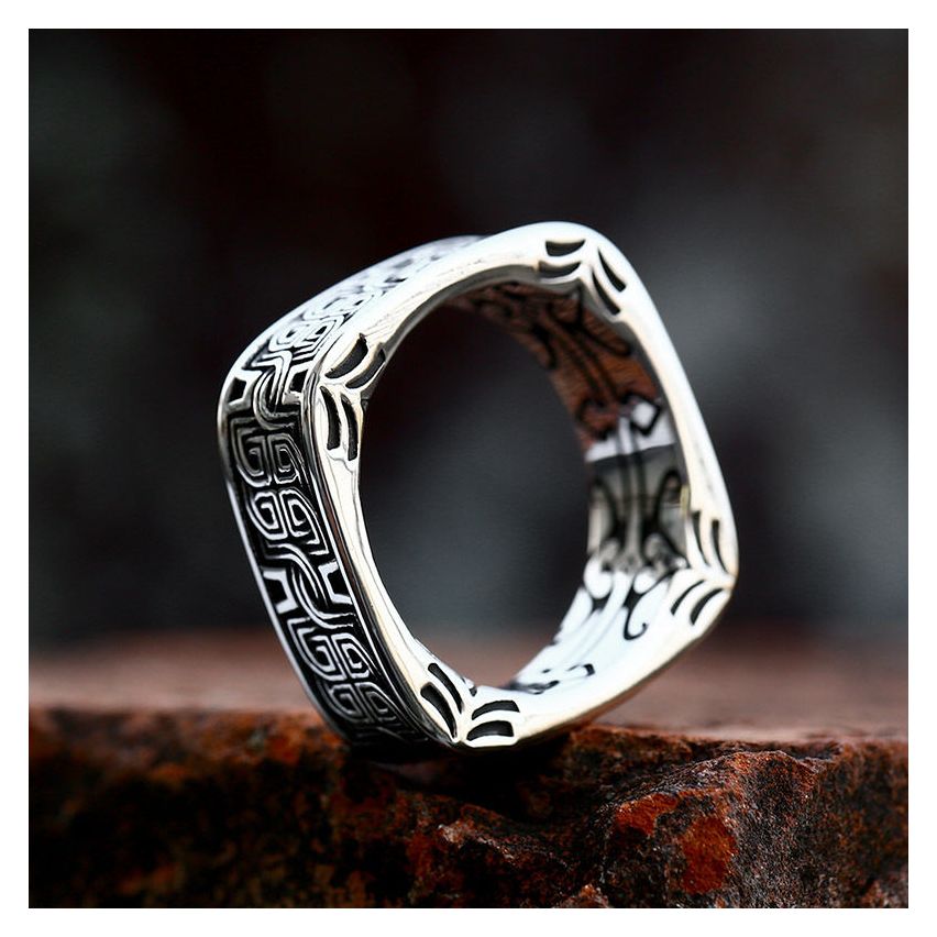 S.Steel Antique silver Balinese Men-c