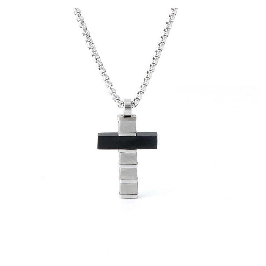 S.Steel Black Cross Men-c