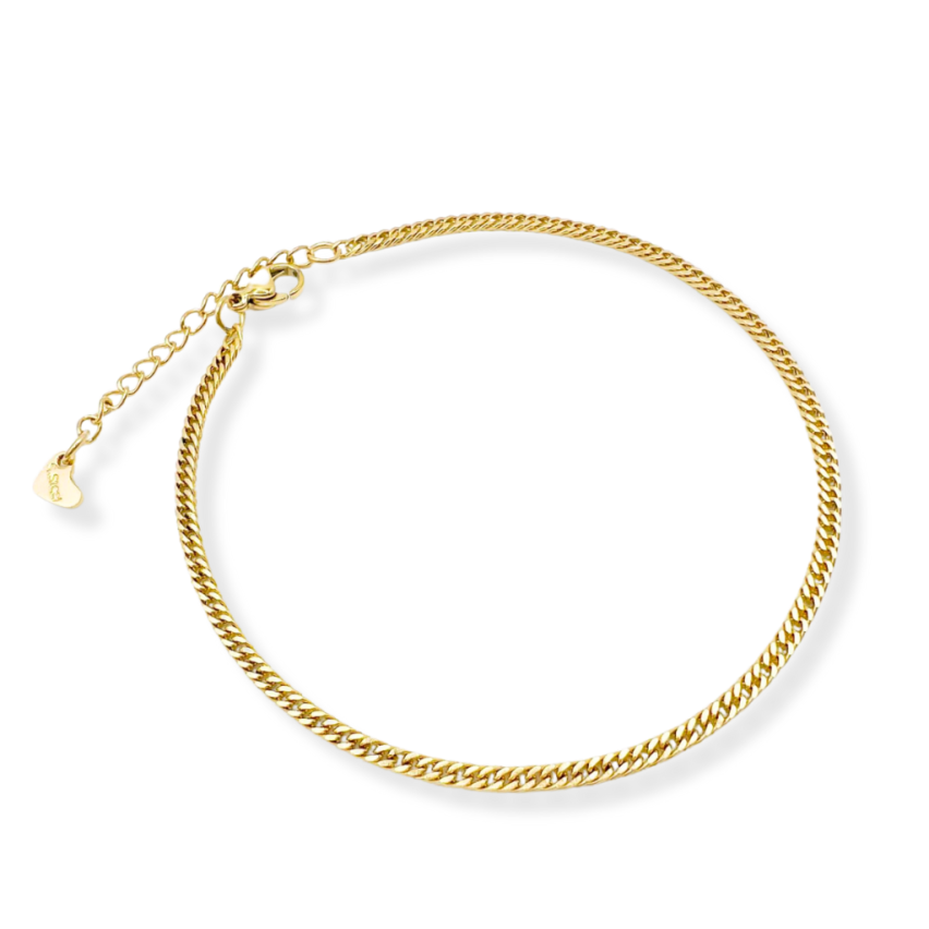S.Steel Gold Plating Anklets Women-c