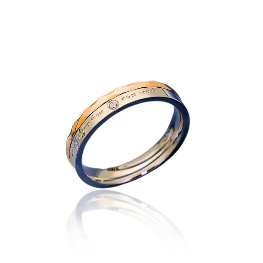 S.Steel Combined Zircon Wedding Women-c