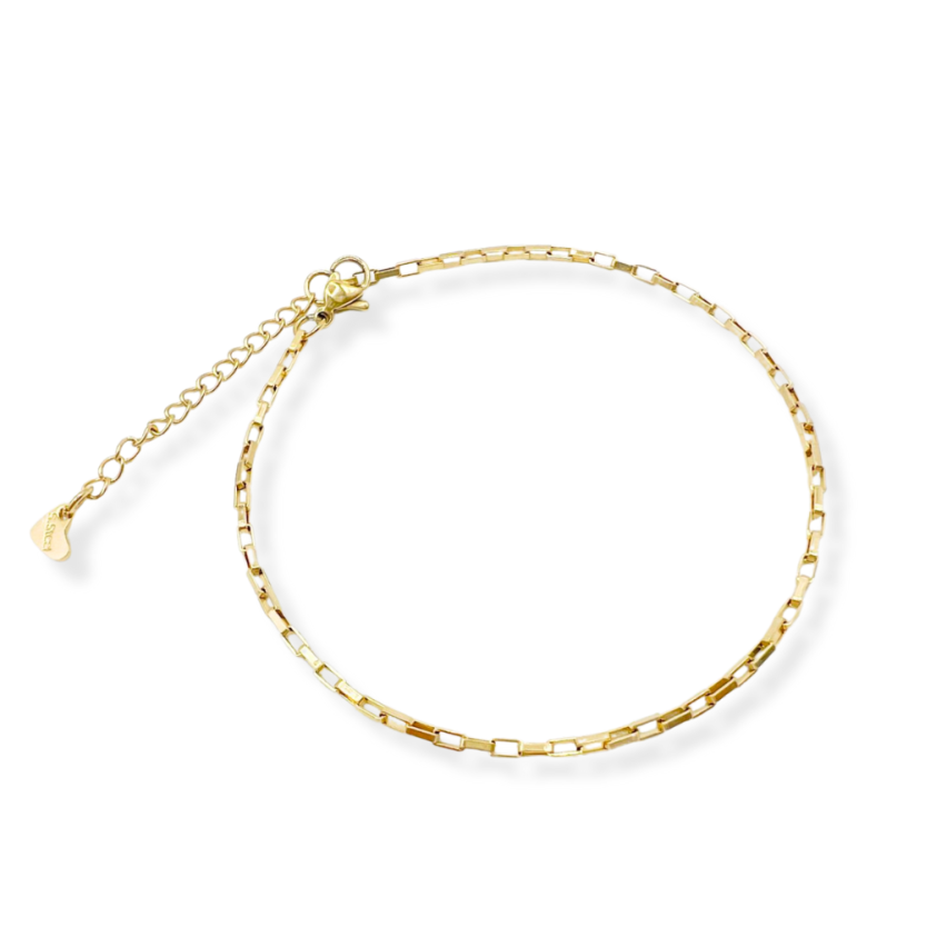 S.Steel Gold Plating Anklets Women-c