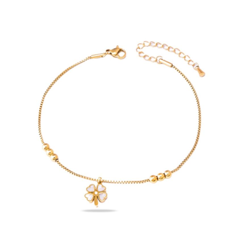 S.Steel Gold Plating Anklets Women-c