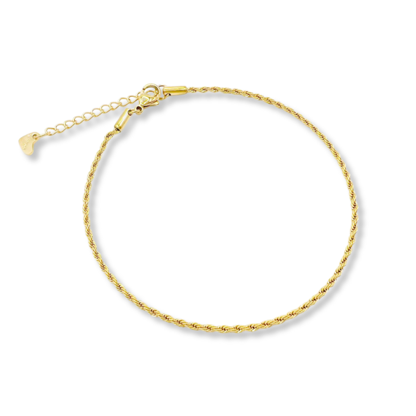 S.Steel Gold Plating Anklets Women-c