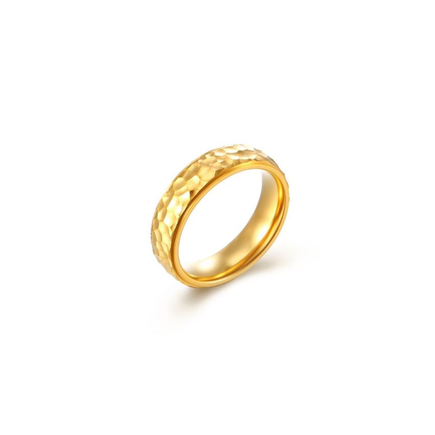 S.Steel Gold Plating Minimalist Men-c 5.8g - 6mm EU62 - ES22 - US10