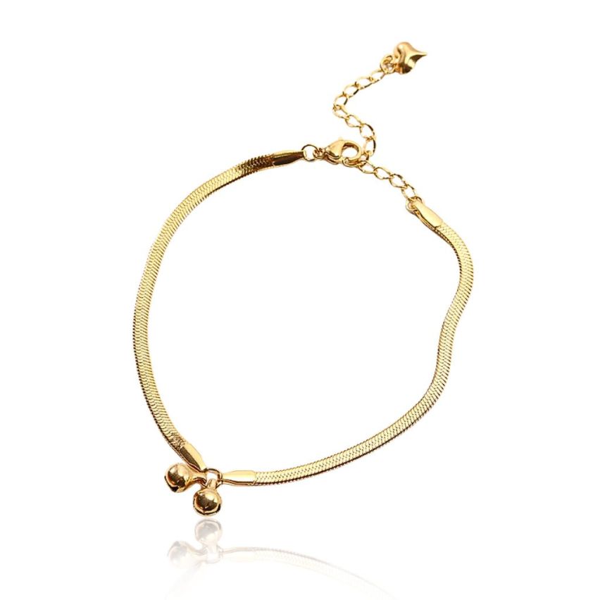 S.Steel Gold Plating Anklets Women-c