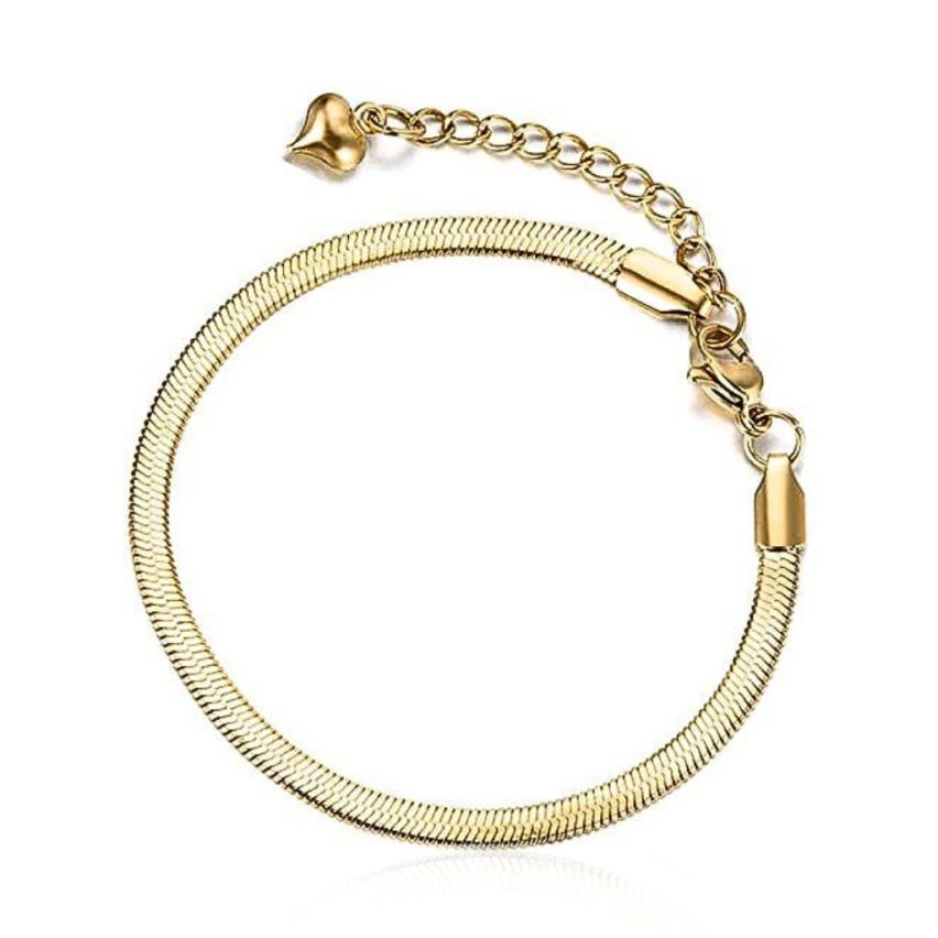S.Steel Gold Plating Anklets Women-c