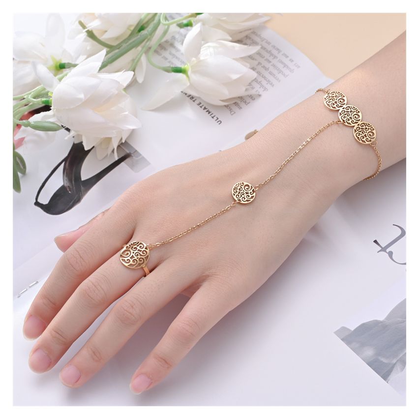 S.Steel Gold Plating Indians Women-c