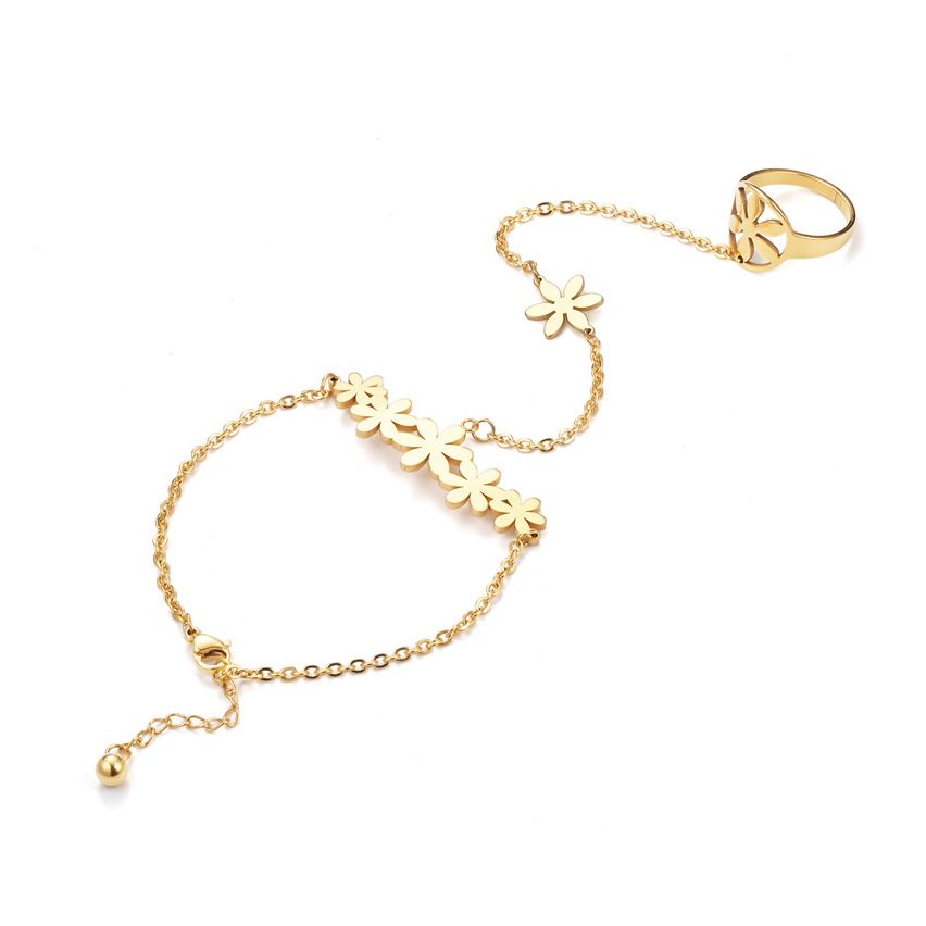 S.Steel Gold Plating Indians Women-c