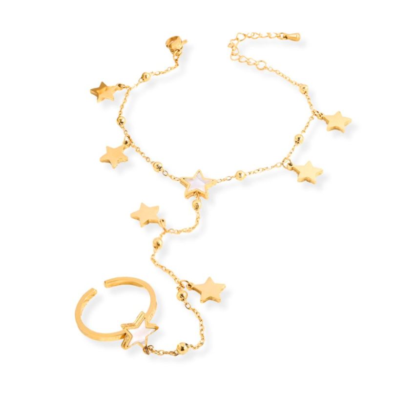 S.Steel Gold Plating Indians Women-c