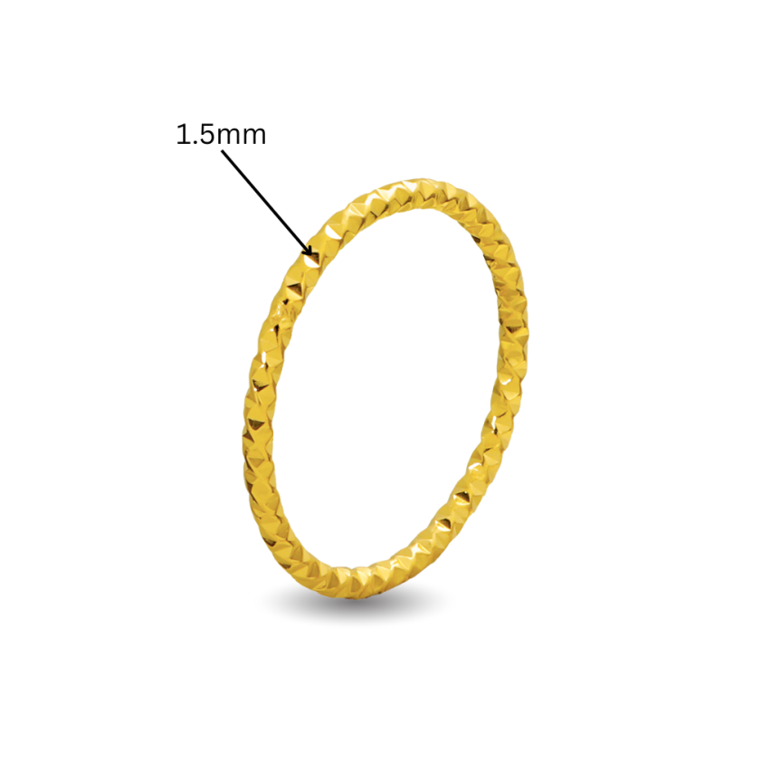 S.Steel Gold Plating Minimalist Women-c 1g EU60 - ES20 - US9