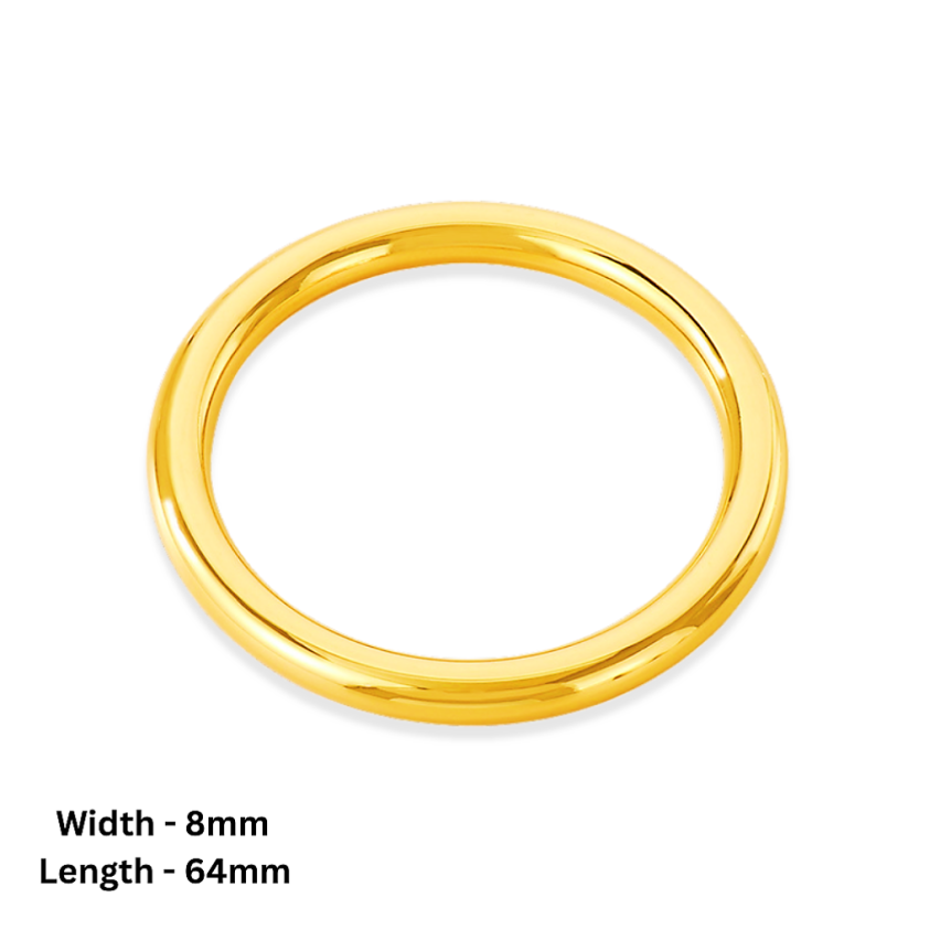 S.Steel Gold Plating Minimalist Women-c 28g 64x8mm
