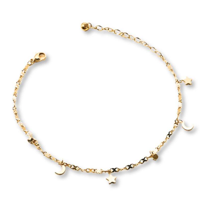 S.Steel Gold Plating Anklets Women-c 5g