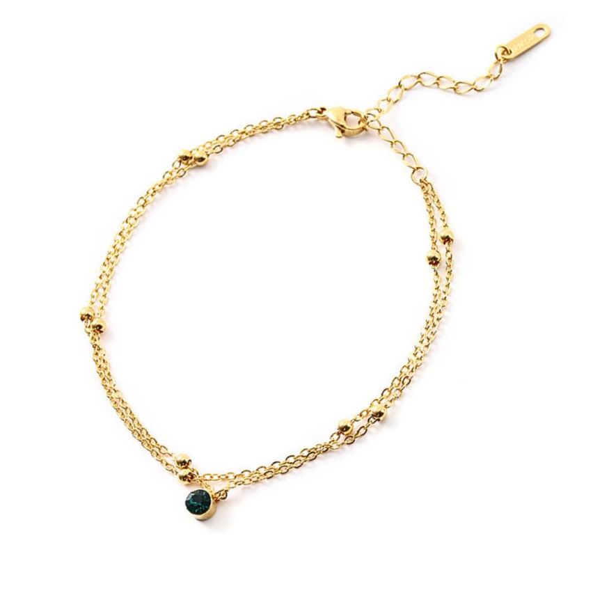 S.Steel Gold Plating Anklets Women-c