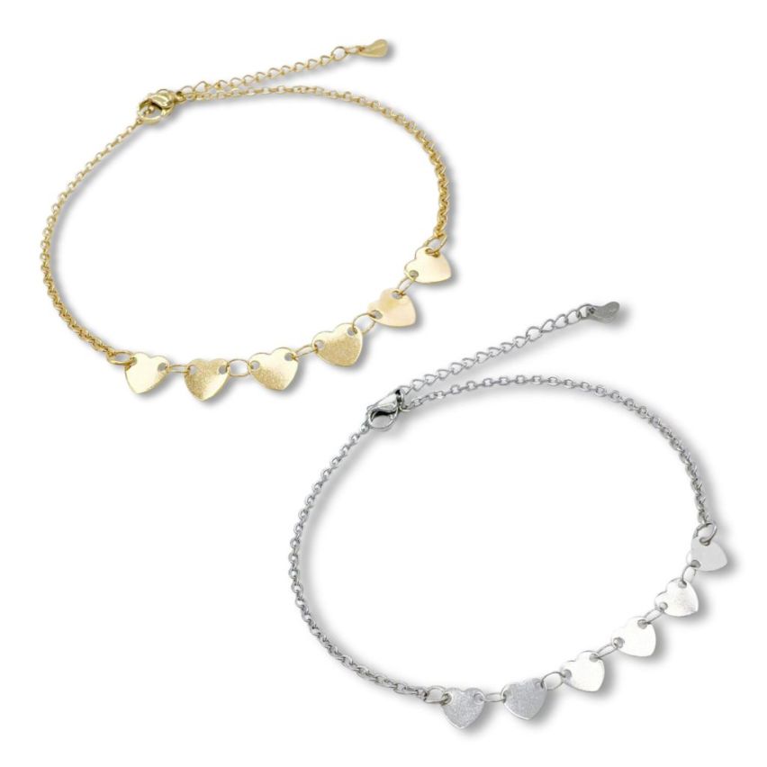 S.Steel Gold Plating Anklets Women-c