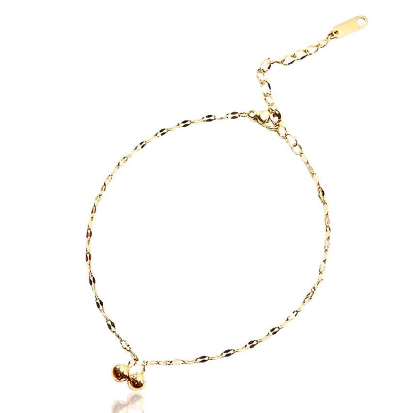 S.Steel Gold Plating Anklets Women-c