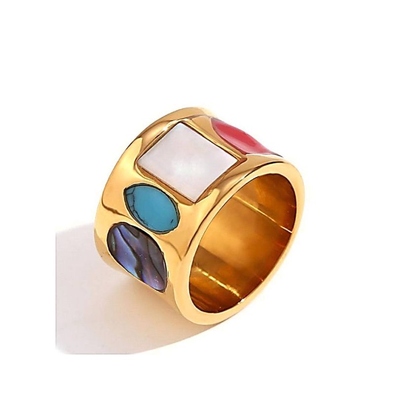 S.Steel Gold Plating Pearl Women-c