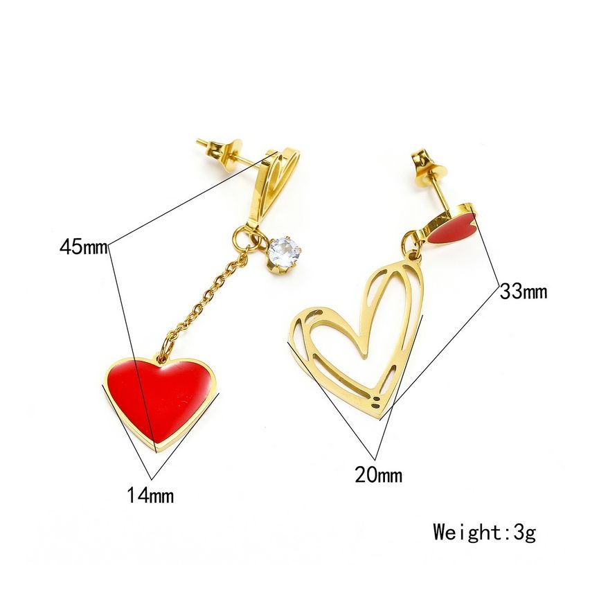 S.Steel Gold Plating Enamel Women-c 3g 45x14mm