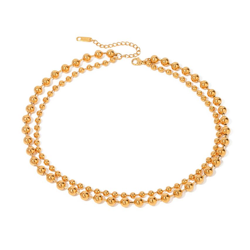 S.Steel Gold Plating Minimalist Women-c 21.6g