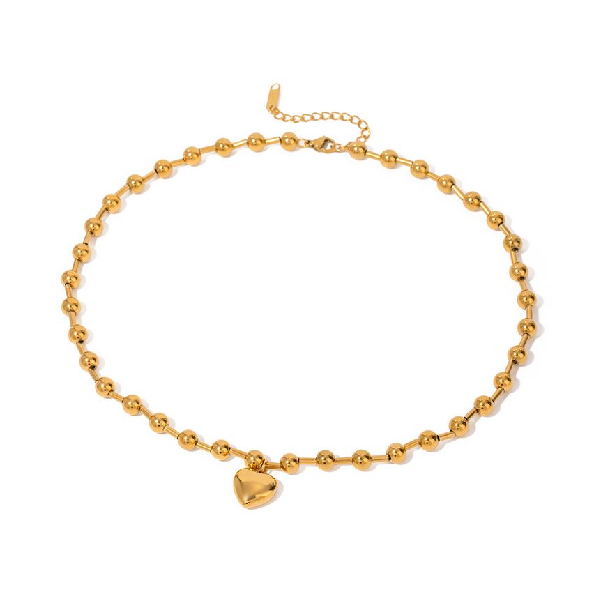 S.Steel Gold Plating Minimalist Women-c 34.7g