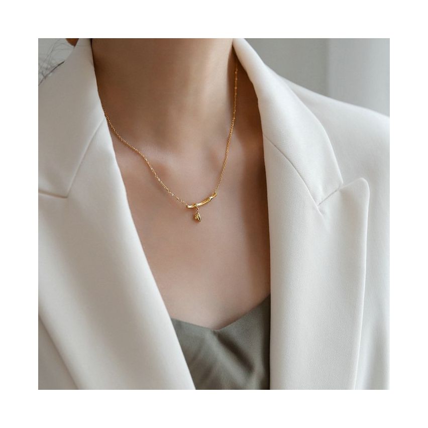 S.Steel Gold Plating Minimalist Women-c 3.58g