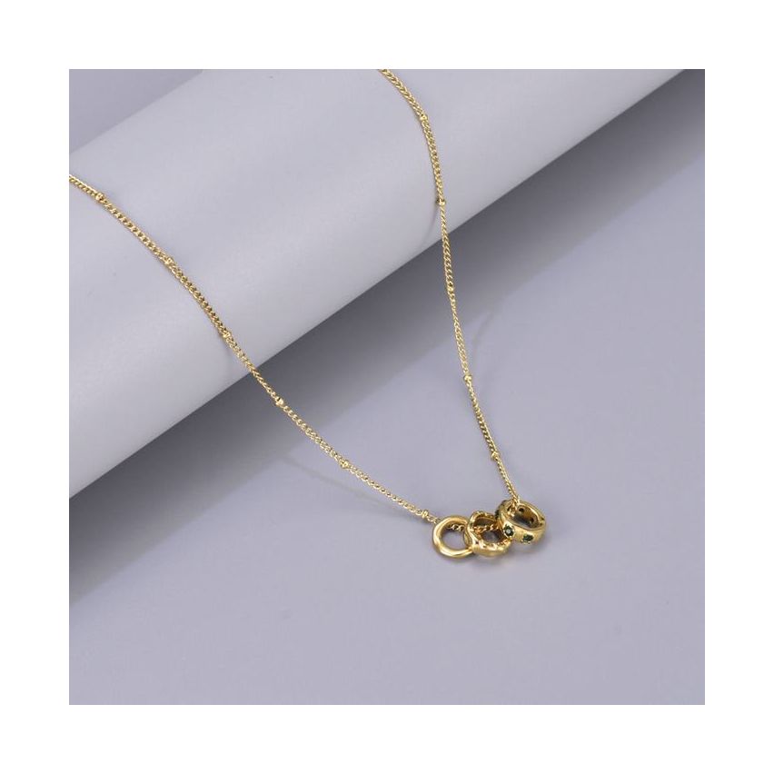 S.Steel Gold Plating Minimalist Women-c 7g