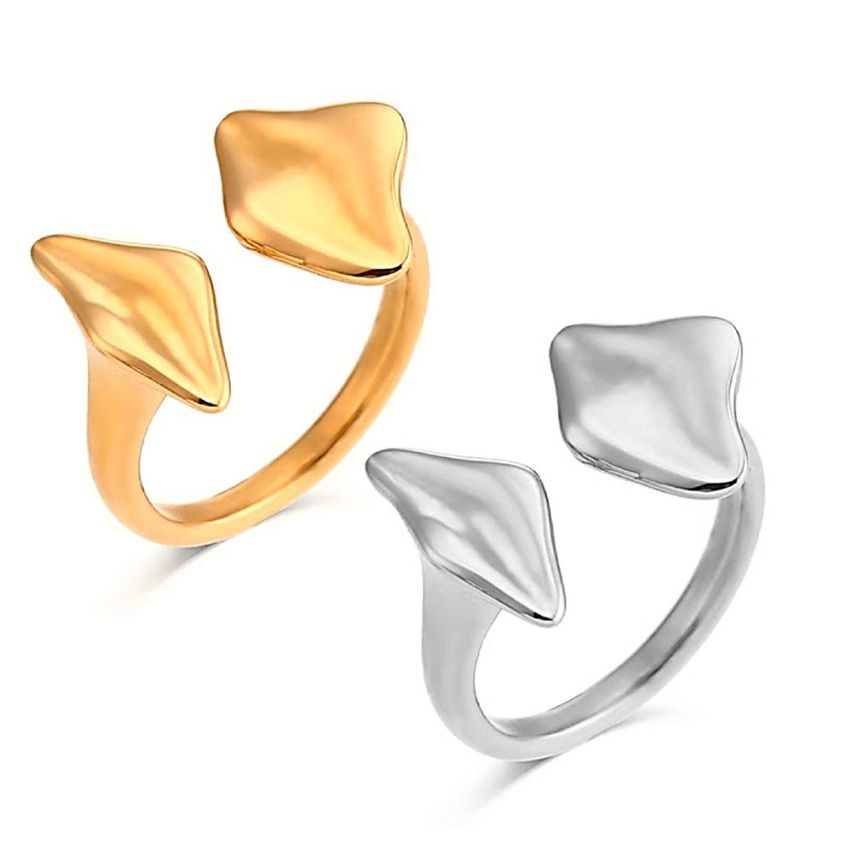 S.Steel Gold Plating Smooth Women-c 4g