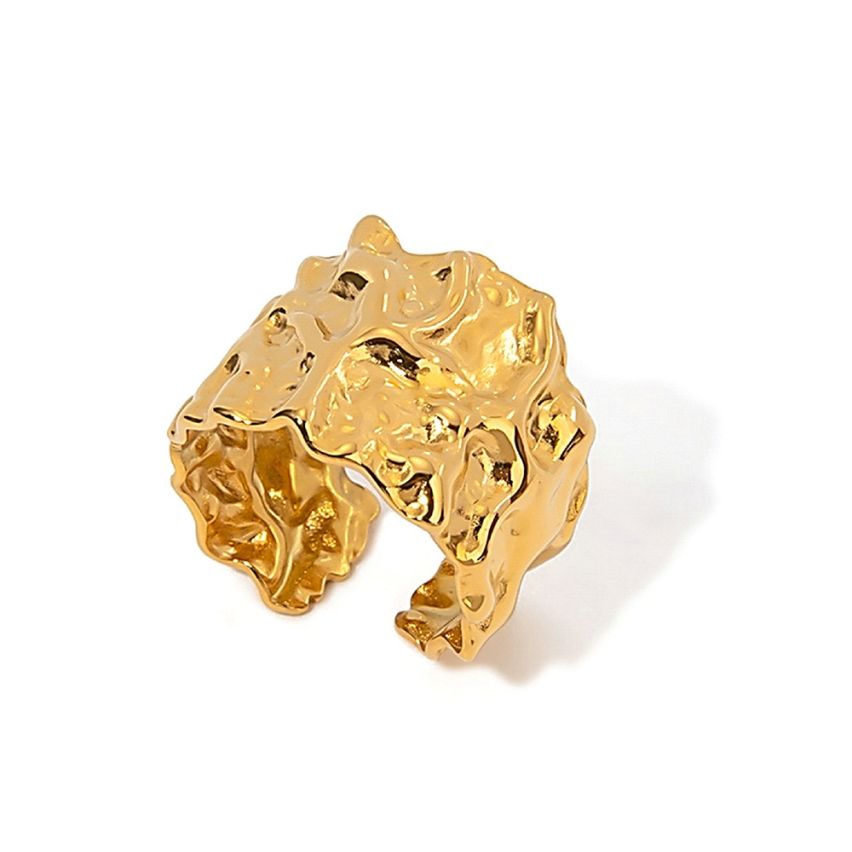 S.Steel Gold Plating Texture Women-c 14.9g