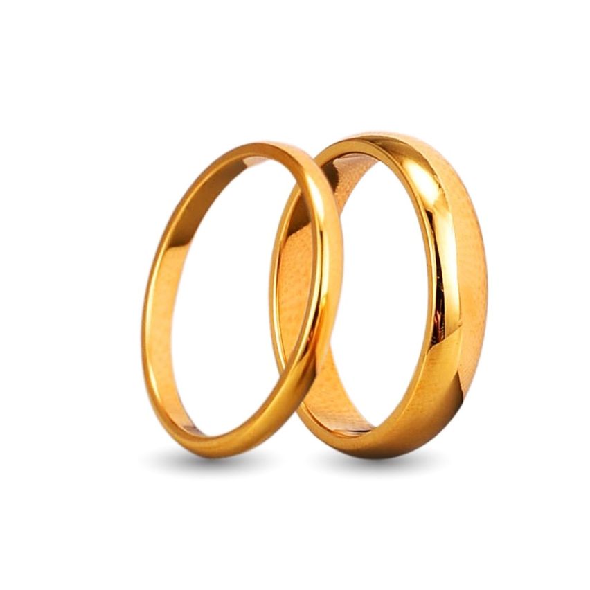 S.Steel Gold Plating Wedding Women-c