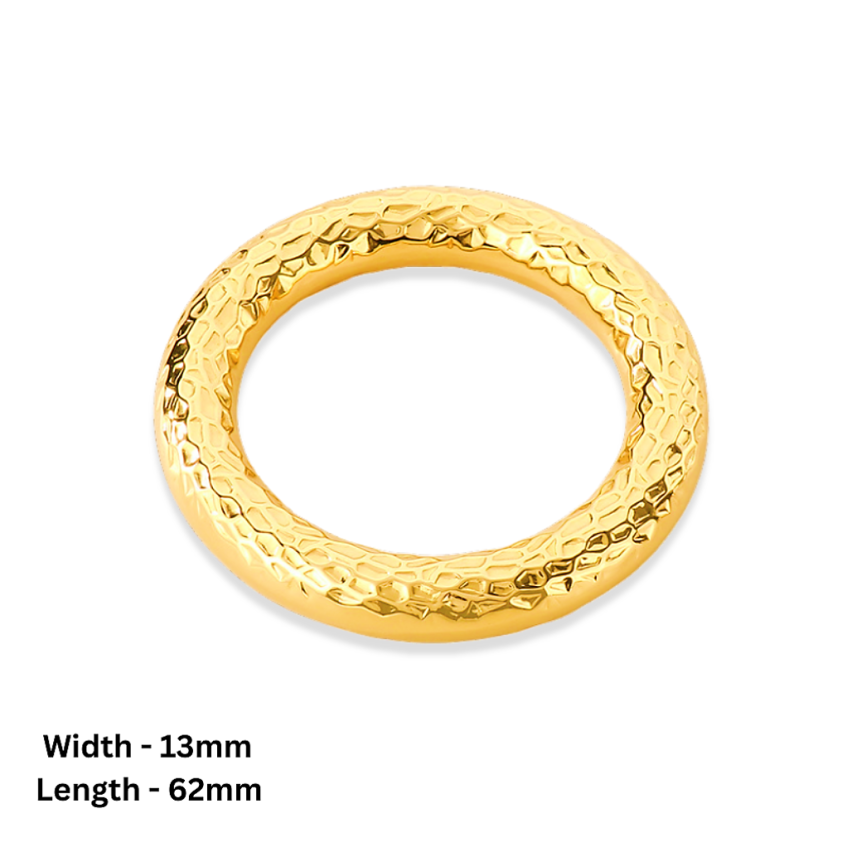 S.Steel Gold Plating Texture Women-c 46g 62x13mm