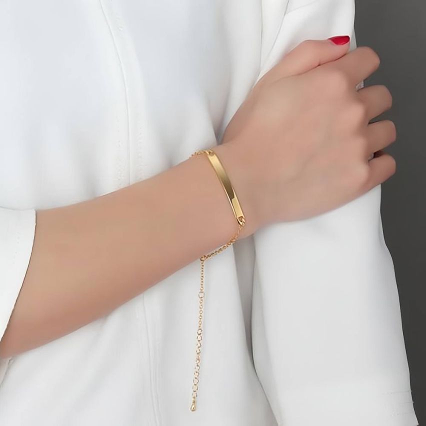Gold Plating With Plate Women-c 4.6g 245x4.6mm