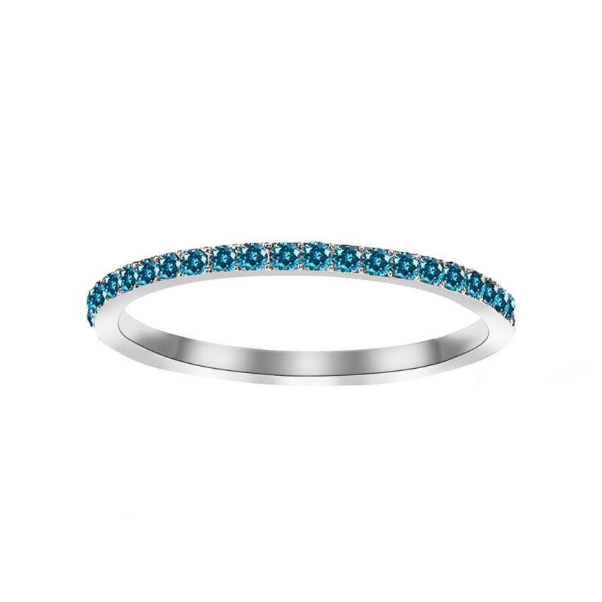 S.Steel New Blue marine Zircon Women-c 2g EU57 - ES17 - US8