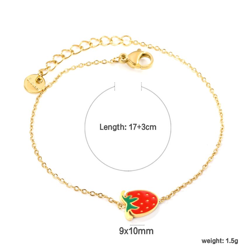 New Gold Plating Red Minimalist Women-c 1.5g 