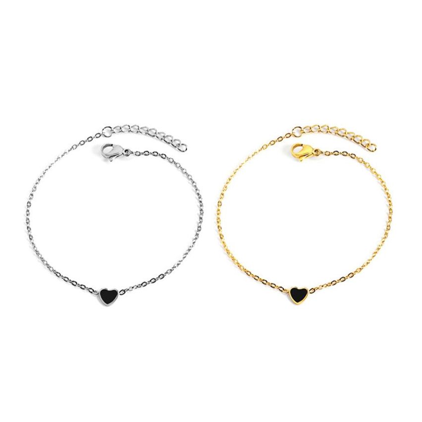 New S. Steel Black Enamel Minimalist Women 1.3g 