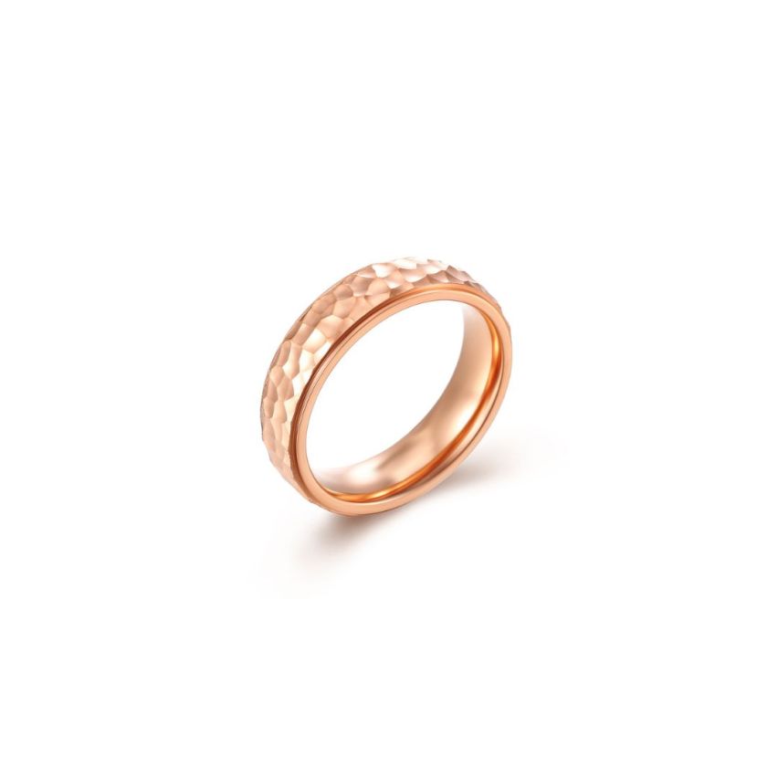 S.Steel Rose gold Plating Minimalist Men-c 5.8g - 6mm EU66 - ES26 - US11