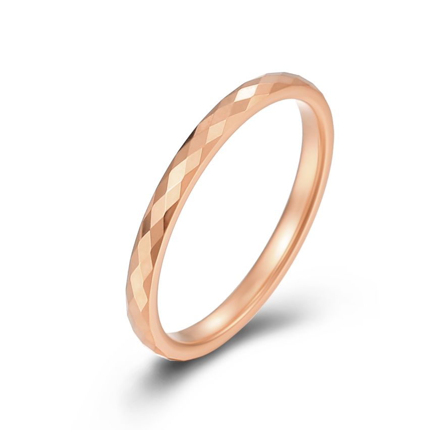 S.Steel Rose gold Plating Wedding Men-c 1.4g 44.3x2.3mmEU44 - ES4 - US3