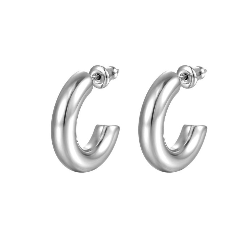 S.Steel 30*5mm S.Steel Shiny Hoop (Standard) Women-c - 5mm