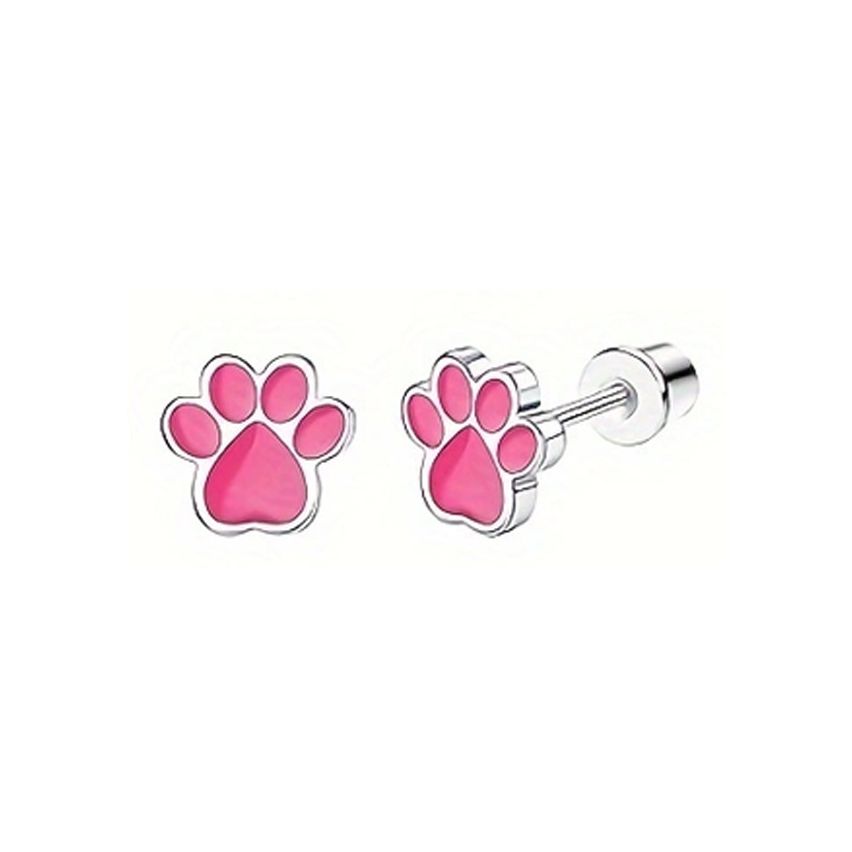 New Shiny Pink Enamel Minimalist c-uone 6x4mm - 0.8mm 