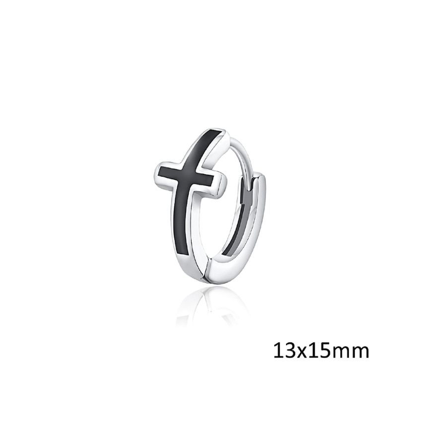 S.Steel Shiny Enamel Cross Men-c