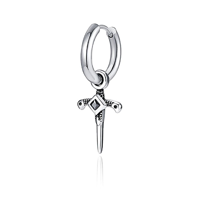 S.Steel Shiny Cross Men-c