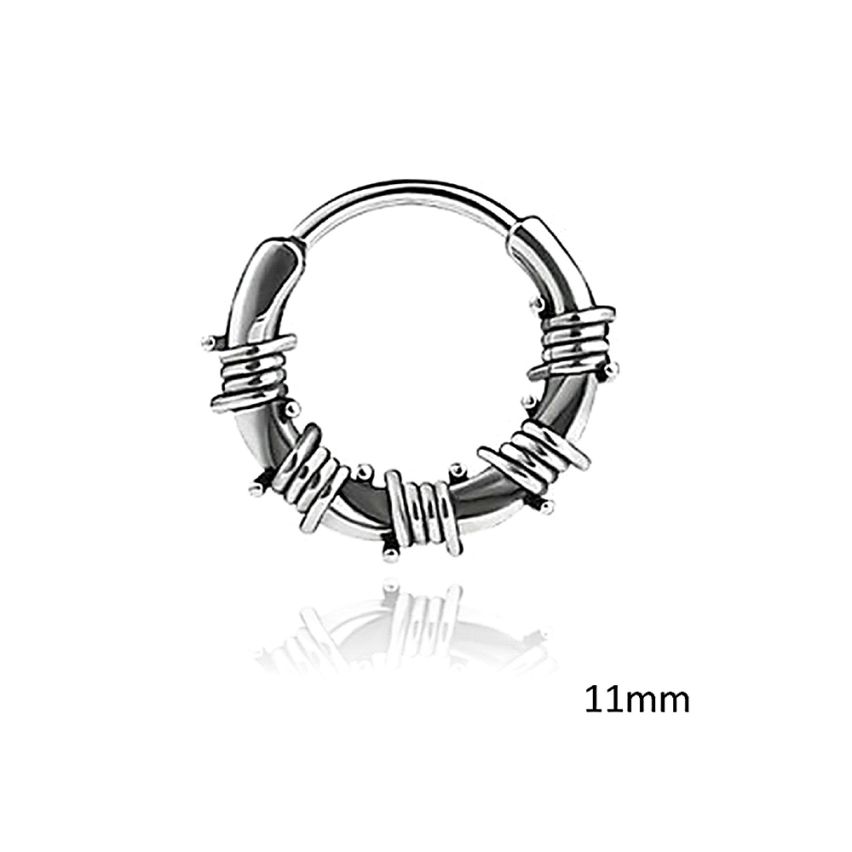 S.Steel Shiny Hoop Men-c