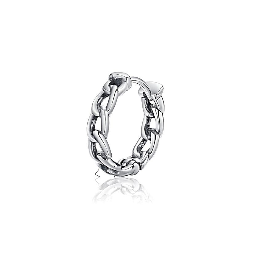 S.Steel Shiny Hoop Men-c