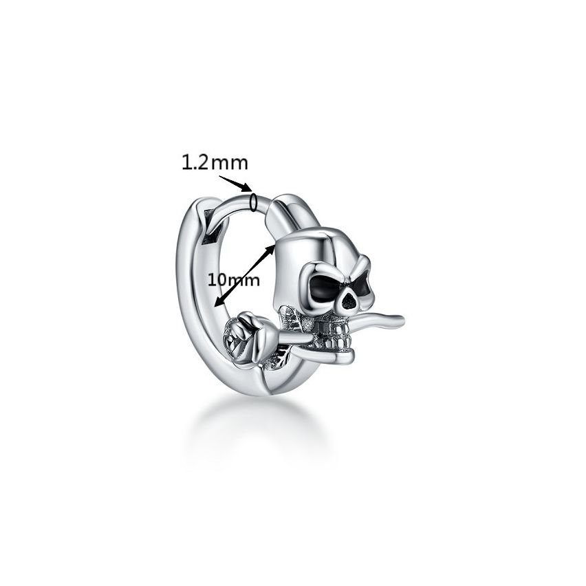 S.Steel Shiny Hoop Men-c