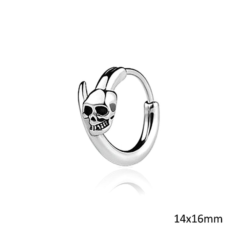 S.Steel Shiny Hoop Men-c