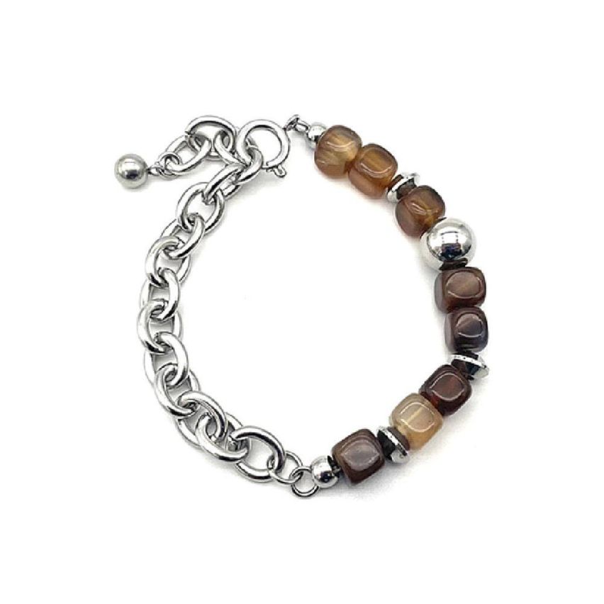 Shiny Natural Stone Beads Men-c 20.3g 220x13mm