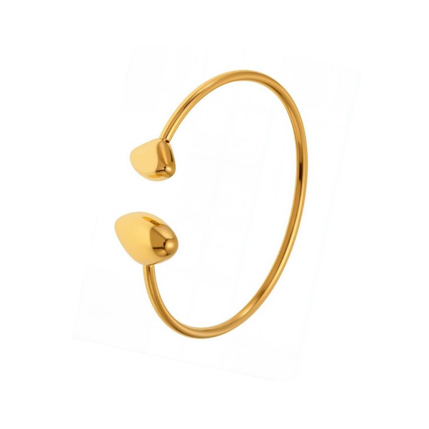 S.Steel New Gold Plating Smooth Women-c 10.2g