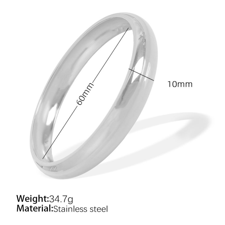 S.Steel Smooth Women-c 34.7g 60x10mm