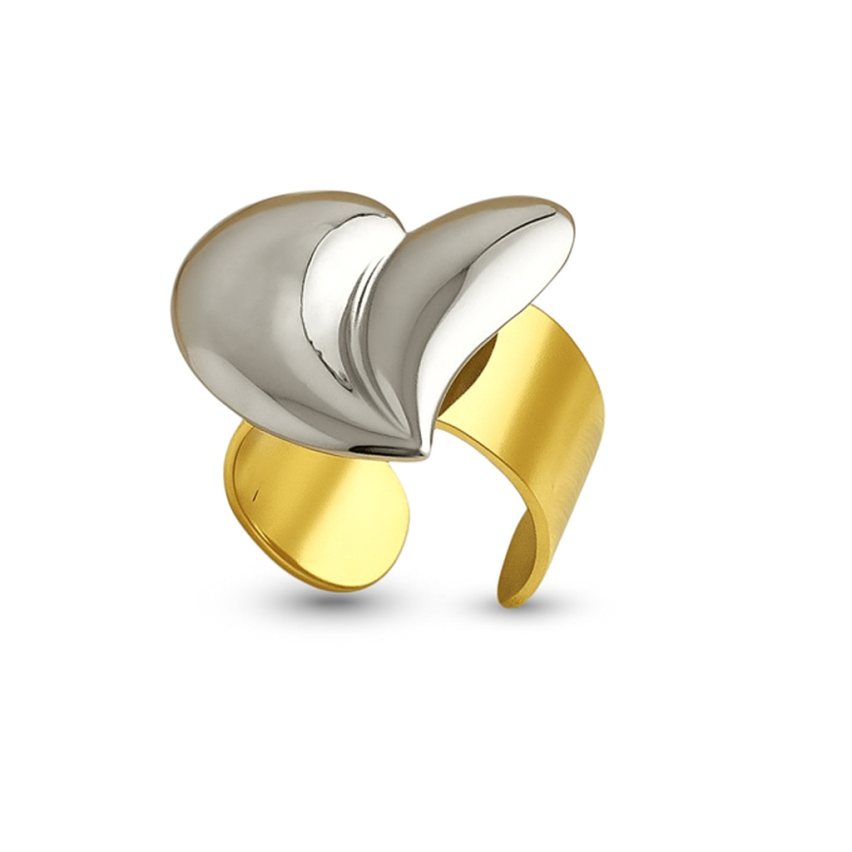 S.Steel Two plating color  Geometric Women 24x23mm