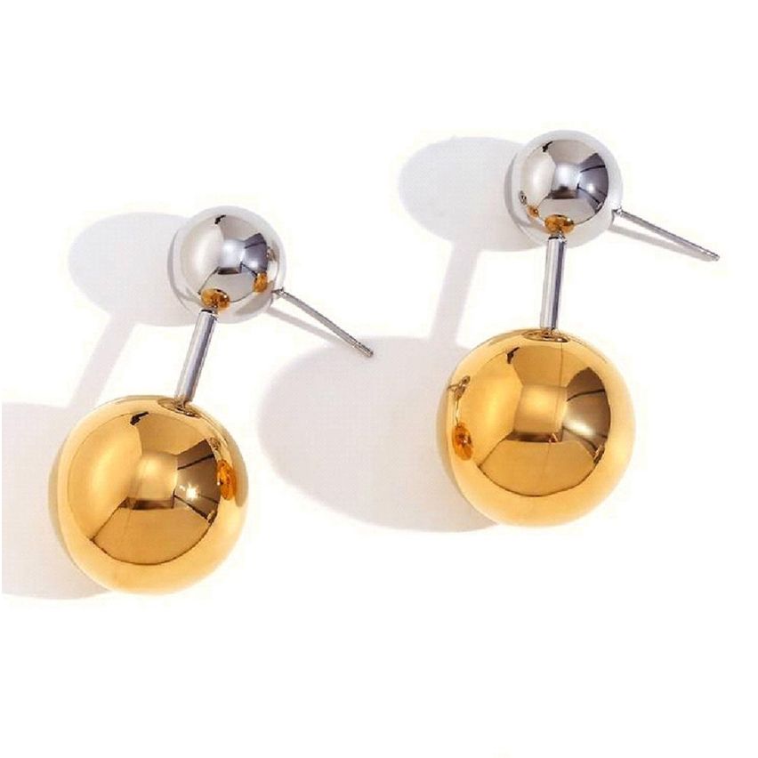 S.Steel Two plating color Long Women-c 14g 40x20mm