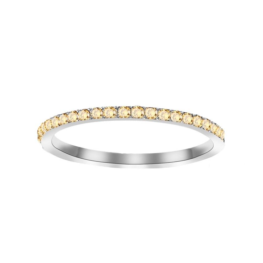 S.Steel Yellow Zircon Women-c